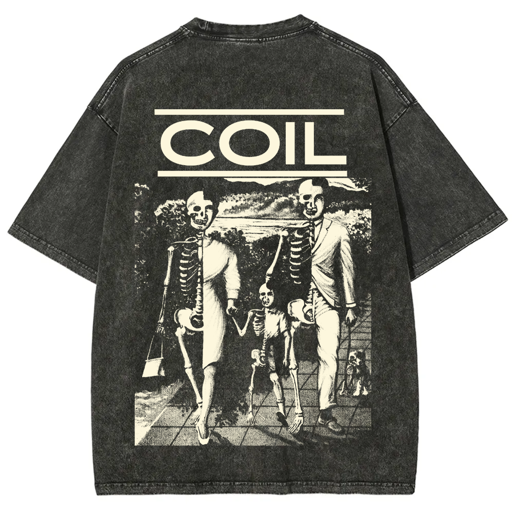 Unisex Washed Coil Band t-Shirt