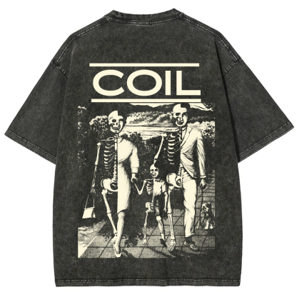 Unisex Washed Coil Band t-Shirt