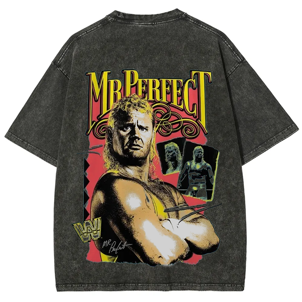 WWE Mr. Perfect Wrestling Casual Printed t-Shirt