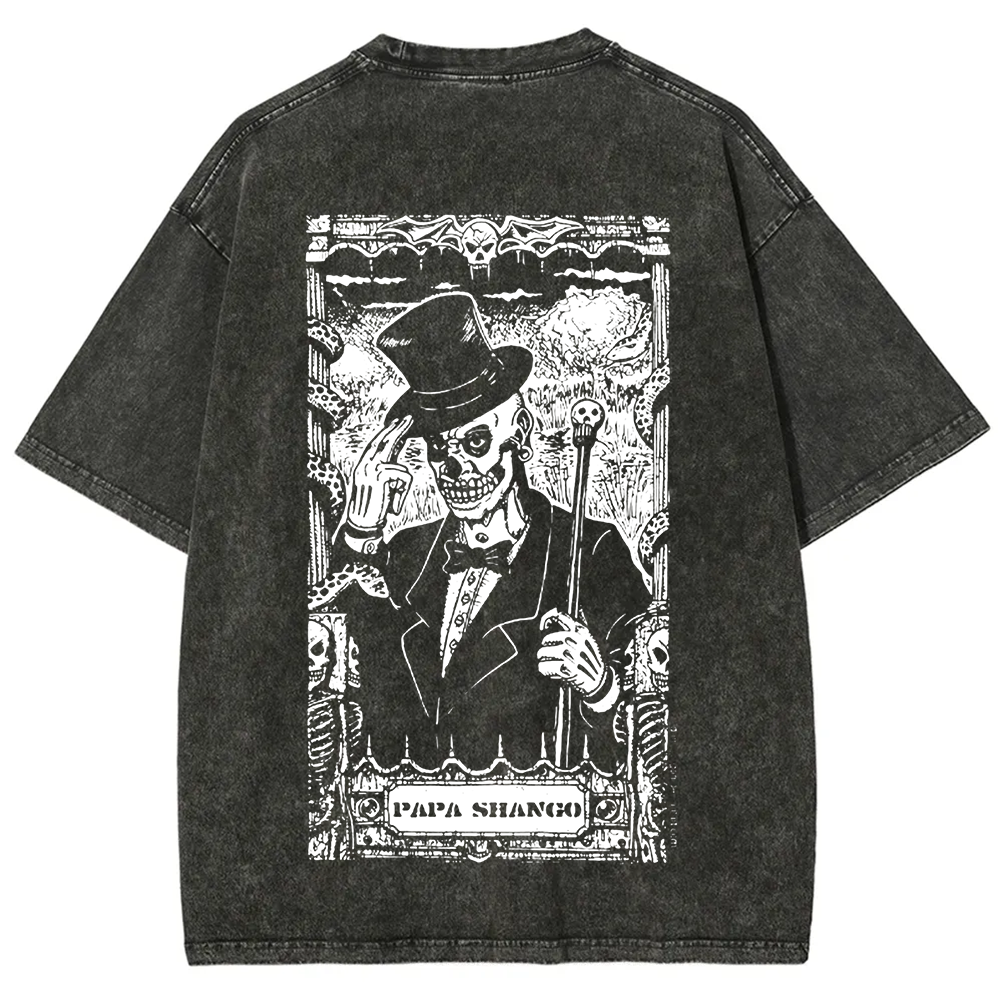 WWE Papa shango Washed  t-Shirt
