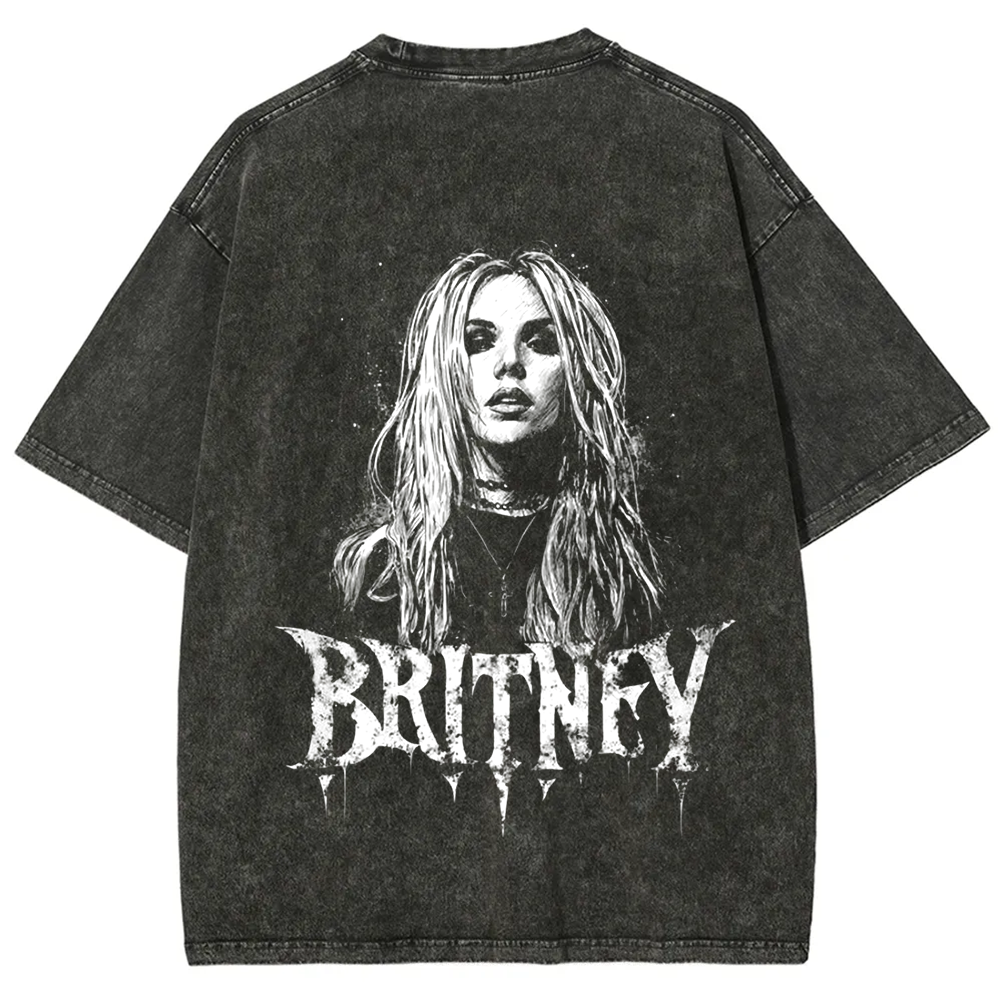 Unisex Vintage Washed   Britney Singer t-Shirt