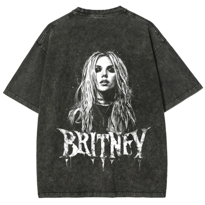 Unisex Vintage Washed   Britney Singer t-Shirt