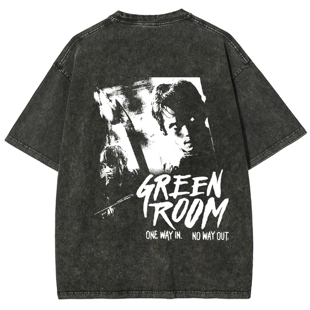 Unisex Vintage Washed  Green room horror movie 2015 t-Shirt