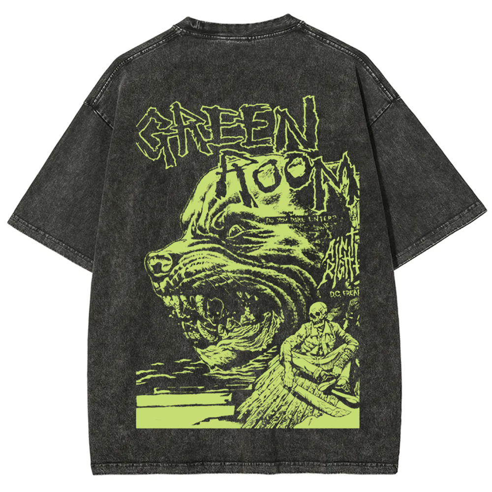 Unisex Vintage Washed  Green room horror movie 2015 t-Shirt