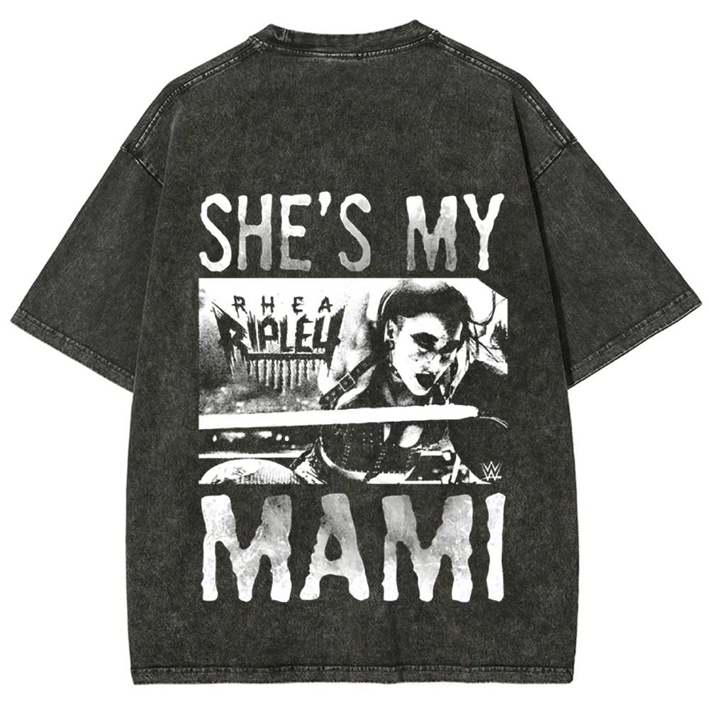 Unisex Vintage WWE Rhea Ripley "she is my mami " t-Shirt