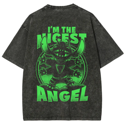 Unisex Vintage Cute Alien Nice Angel t-Shirt