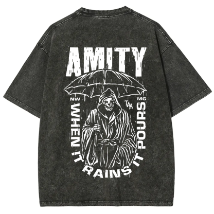 Unisex Vintage The Amity Affliction Band  t-Shirt