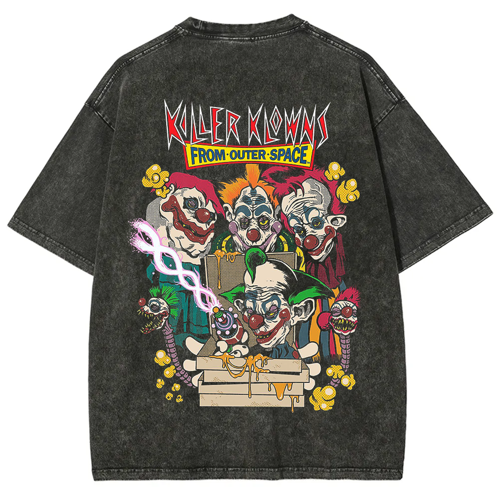 Unisex Vintage Killer Klowns from Outer Space Horror Movie t-Shirt