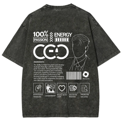CEO Unisex Fit Washed T-Shirt