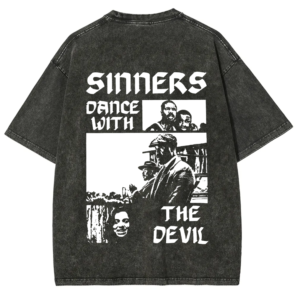 Unisex Vintage  Sinners Horror Movie t-Shirt