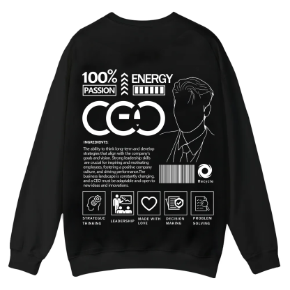 CEO Unisex Casual Crewneck Sweatshirt