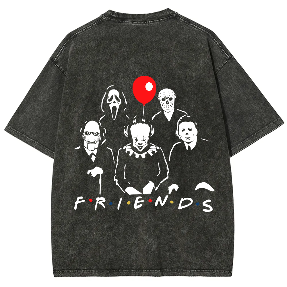 Unisex Vintage Friends Halloween SVG Horror Movie t-Shirt