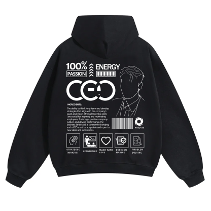 CEO Unisex Casual Print Hoodie