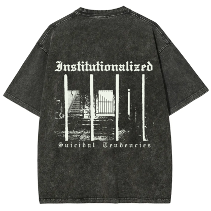 Unisex Vintage  Suicidal Tendencies Band Institutionalized t-Shirt