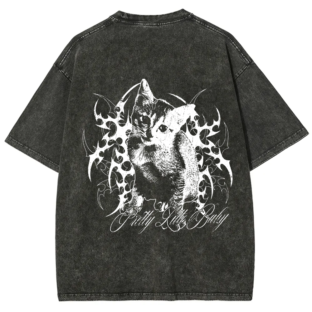 Unisex Vintage Pretty Little Cat t-Shirt