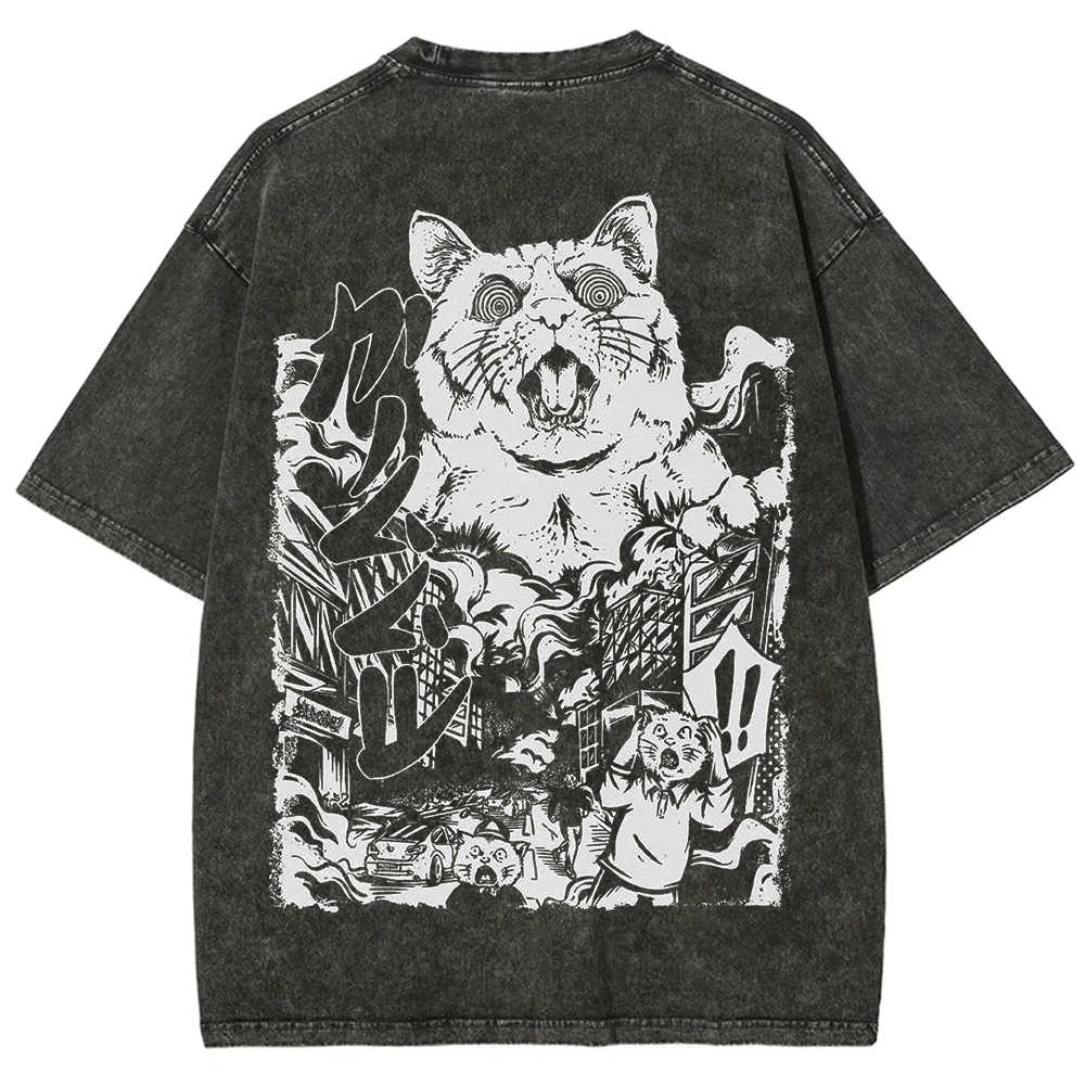 Unisex Vintage Monster Cat t-Shirt