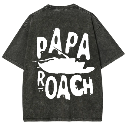 Unisex Vintage Papa Roach Rock Band t-Shirt