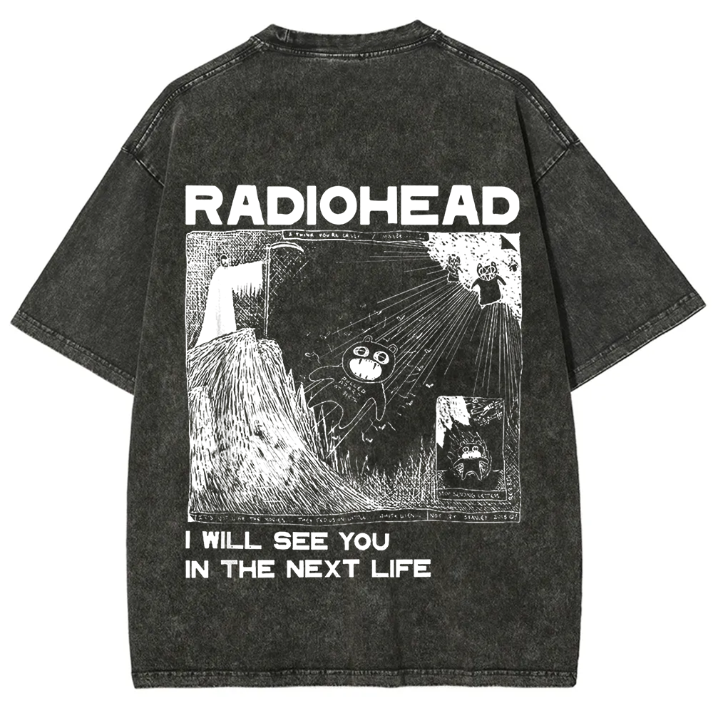 Unisex Vintage  Radiohead Band t-Shirt