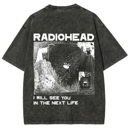 Unisex Vintage  Radiohead Band t-Shirt