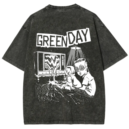 Unisex Vintage Green Day Band t-Shirt