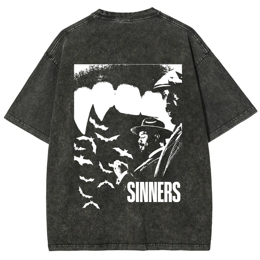 Unisex Vintage Sinners 2025 Horror Movie t-Shirt
