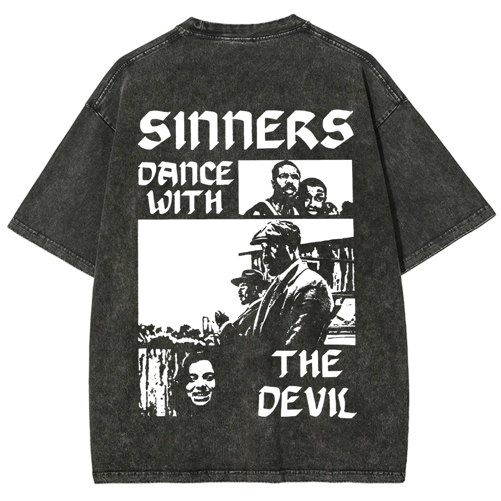 Unisex Vintage Sinners Horror Movie t-Shirt