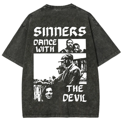 Unisex Vintage Sinners Horror Movie t-Shirt