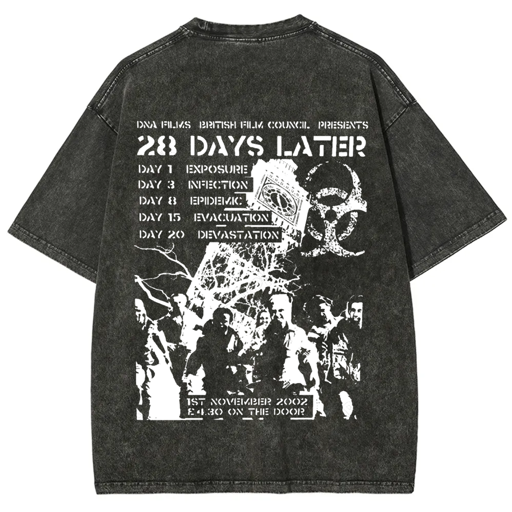 Unisex Vintage 28 Days Later Horror Movie  t-Shirt