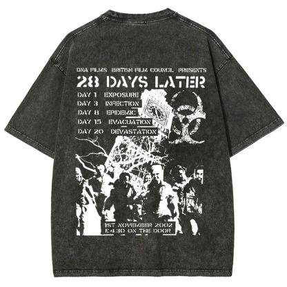 Unisex Vintage 28 Days Later Horror Movie  t-Shirt
