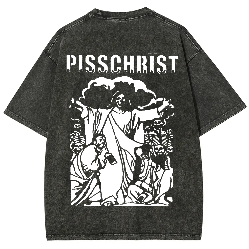 Unisex Vintage Pisschrist Band t-Shirt