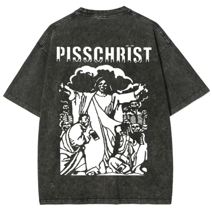 Unisex Vintage Pisschrist Band t-Shirt