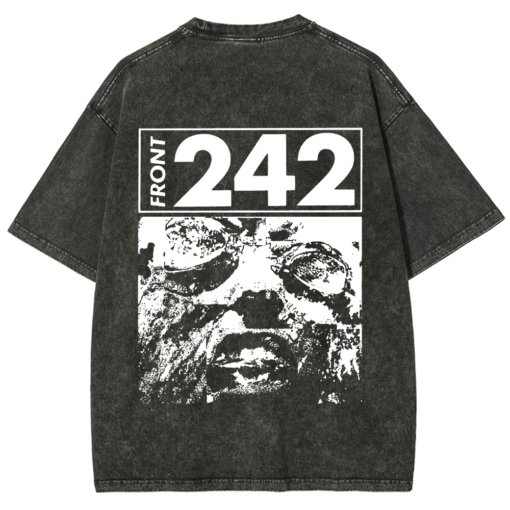 Unisex Vintage  Front 242 Rock Band  t-Shirt