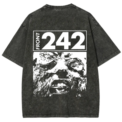 Unisex Vintage  Front 242 Rock Band  t-Shirt