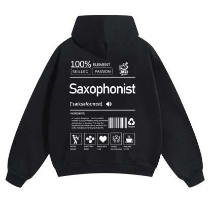 Saxophonist Unisex  Hoodie wearishow