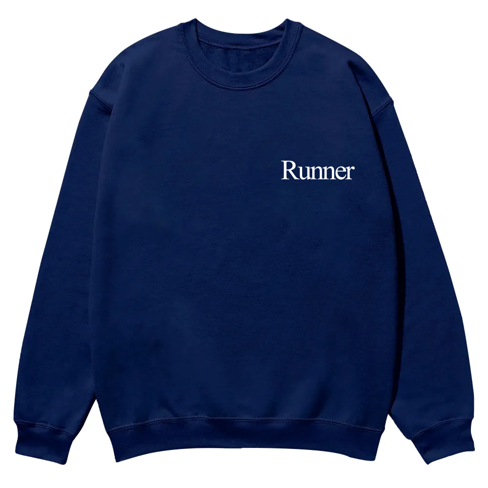 Runner Casual Crewneck Sweatshirt wearishow
