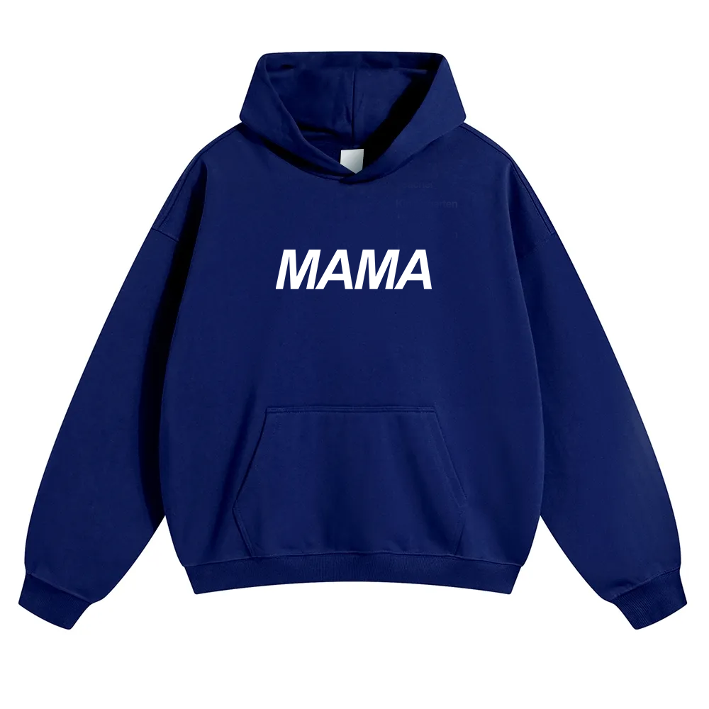 Mama Unisex Solid Color Hoodie wearishow