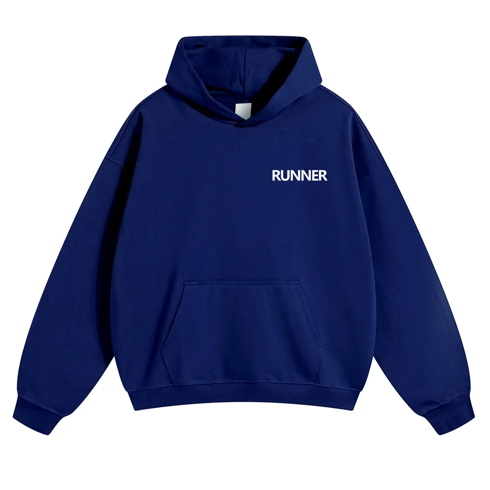 Runner Unisex Solid Color Hoodie wearishow