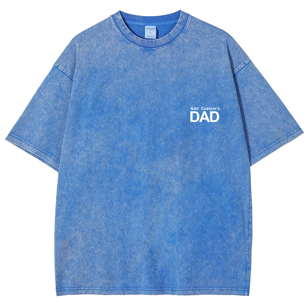 DAD Custom Unisex Fit Washed T-Shirt