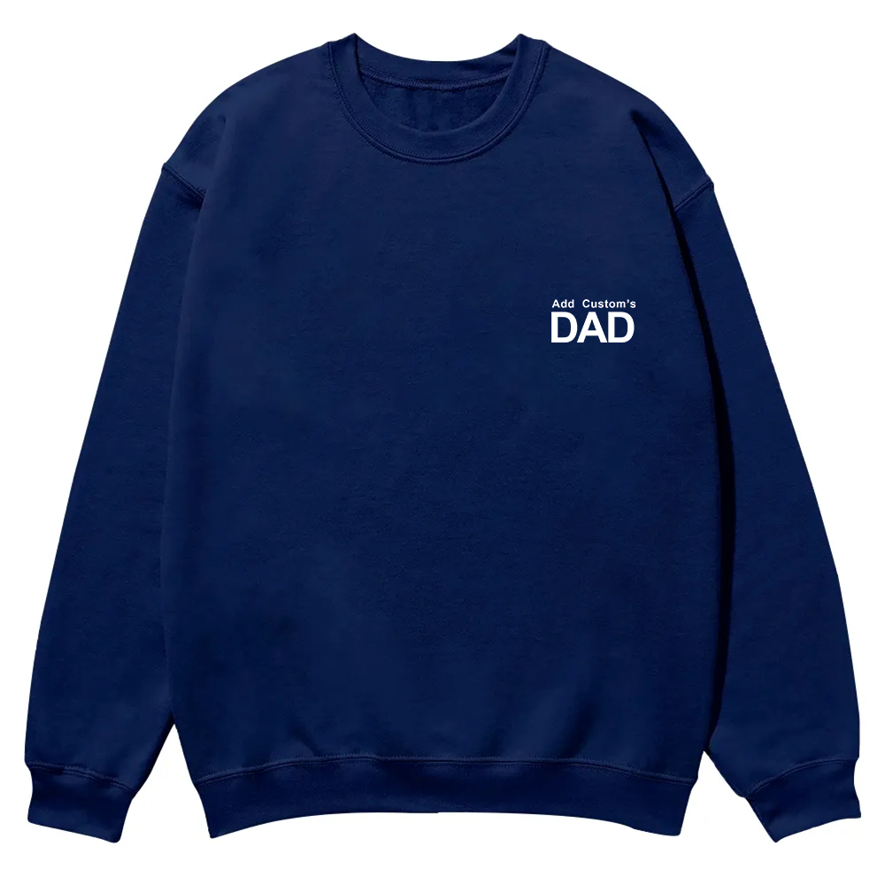 DAD Custom Casual Crewneck Sweatshirt wearishow