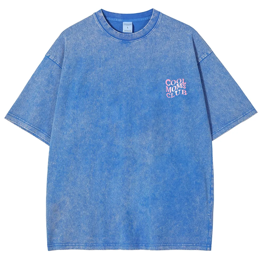 Cool Moms Club Snowflake Vintage Washed T-Shirt