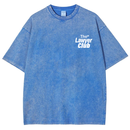 The Lawyer Club Unisex Fit Washed T-Shirt