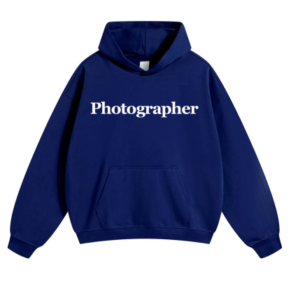 Photographer Unisex Solid Color Hoodie wearishow