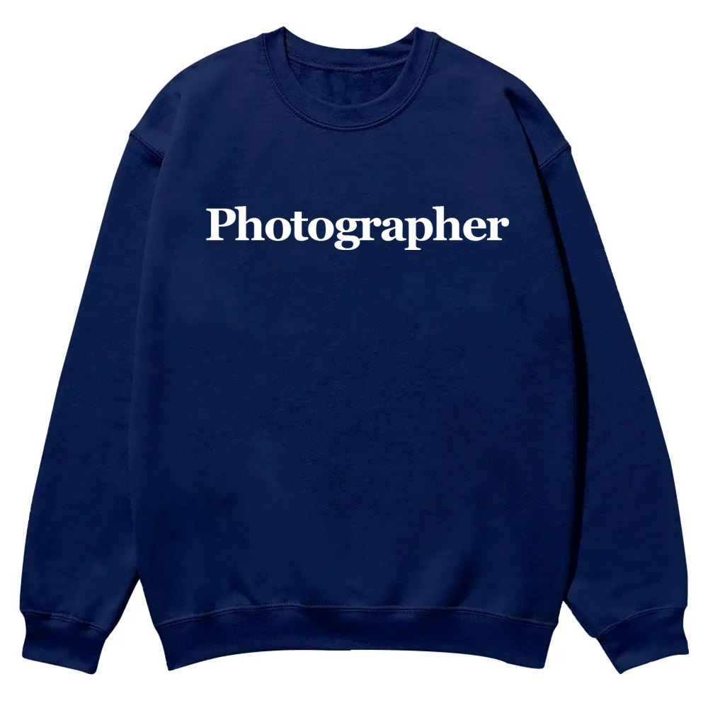 Photographer Casual Crewneck Sweatshirt wearishow