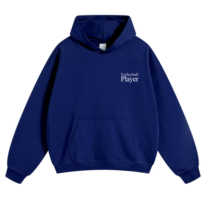 Volleyball Player Unisex Solid Color Hoodie wearishow
