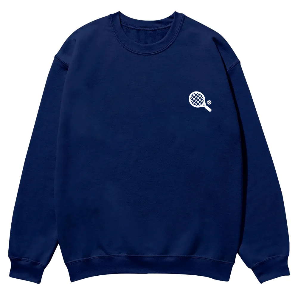 Padel Player Casual Crewneck Sweatshirt wearishow