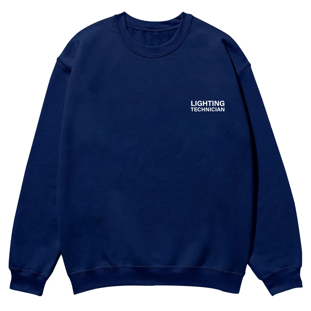 Lighting Technician Casual Crewneck Sweatshirt wearishow