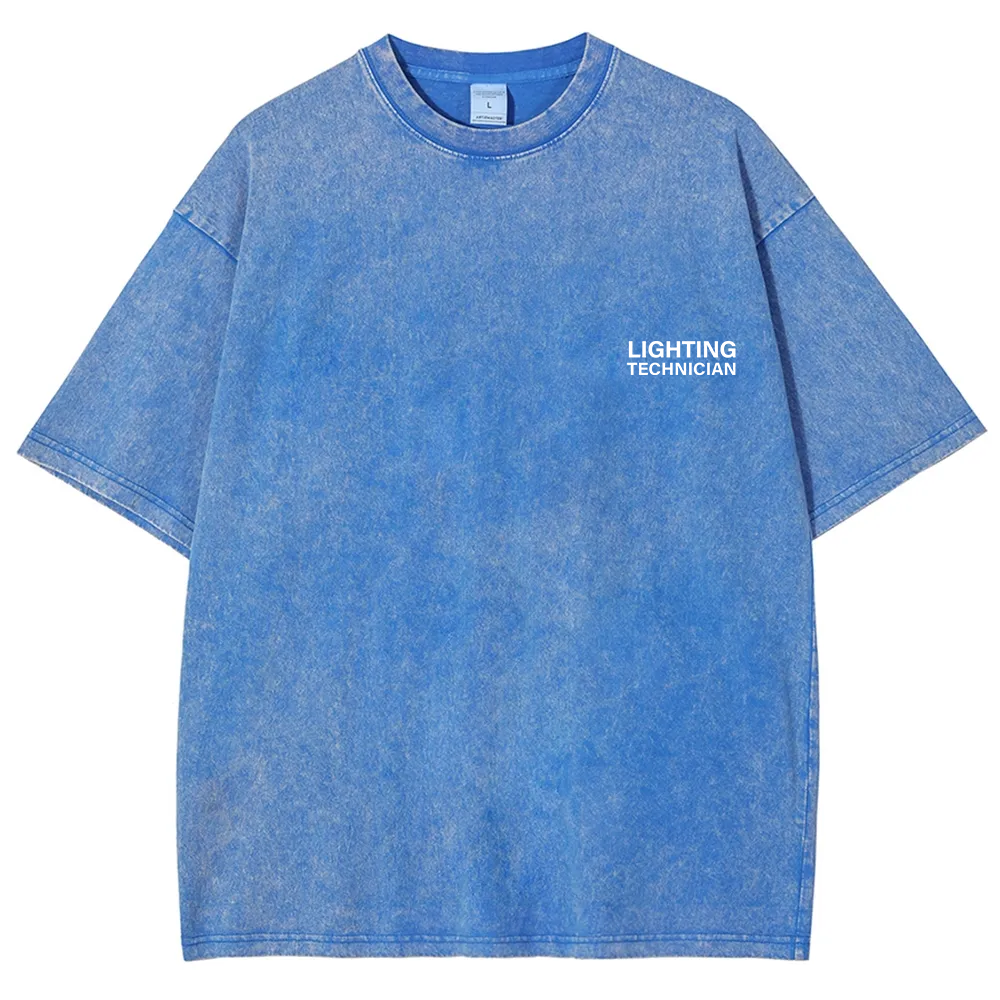 Lighting Technician Unisex Fit Washed T-Shirt