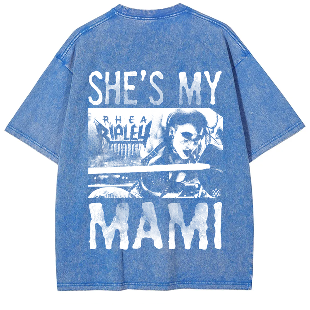 Unisex Vintage WWE Rhea Ripley "she is my mami " t-Shirt