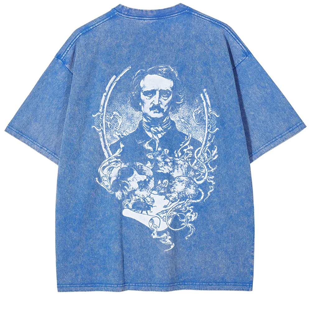Unisex Vintage Funny Edgar Allan Poe Horror Writer t-Shirt