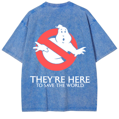 Unisex Vintage  Ghostbusters Horror Movie  t-Shirt